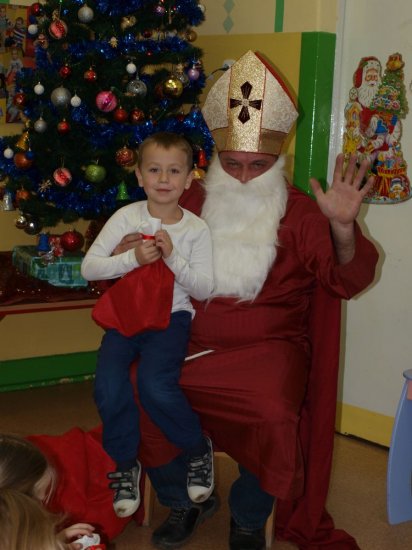 Mikołaj w klasie 0a 5.12.2014 r.